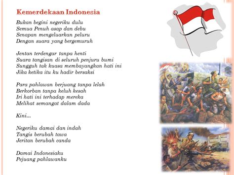 Merdeka Sajak Kemerdekaan Pendek Contoh Puisi Kemerdekaan Indonesia