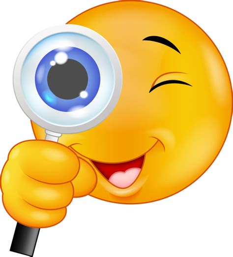 Zoom In On The Eyes Cartoon Emoticon Vector Free Download