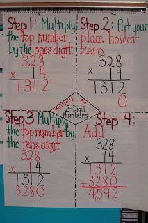 40 × 22 = 4 × (10 × 22) 2-digit by 2-digit Multiplication Anchor Chart ...