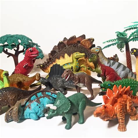 Vintage Dinosaur Action Figures 20 Pieces Of Retro Etsy Toy