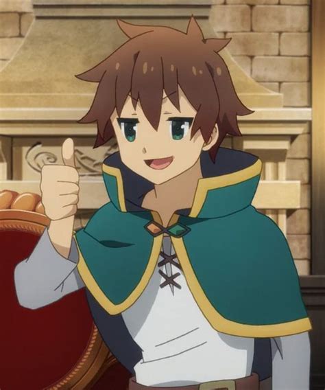 Kazuma Thumbs Up Anime Anime Expressions Anime Guys