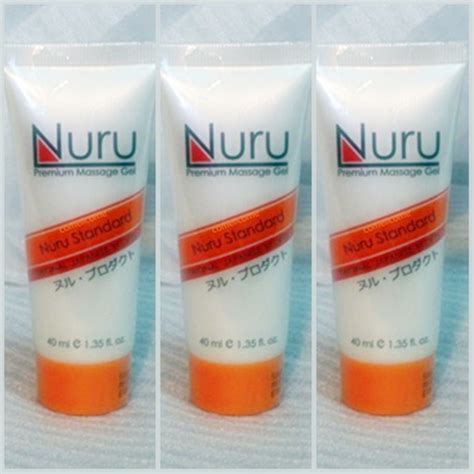 Nuru Standard Multi Function Spa Massage Gel 3x40ml Slippery Tubes