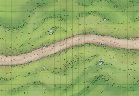 Grassy Path 2 Minute Tabletop Map Dungeon Maps Fantasy Map