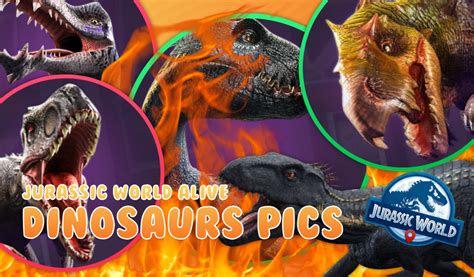 Jurassic World Alive Dinosaurs Profile Picture Pack