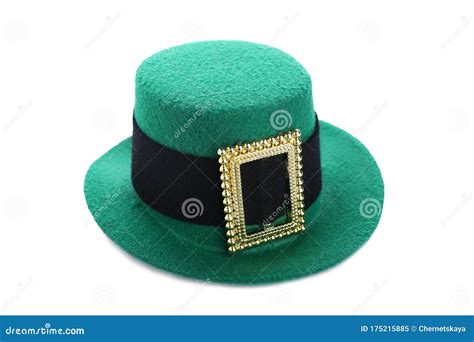 Green Leprechaun Hat Isolated On White St Patrick S Day Celebration
