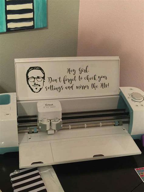 Cricut Machine Decals Decoration Inspiration Vinyl Ryan Gosling Funny