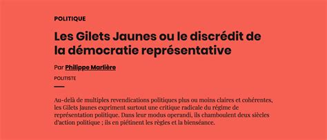 La Democratie Est Le Moins Mauvais Des Regimes Politiques - Les Gilets Jaunes ou le discrédit de la démocratie représentative | AOC