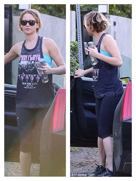 Jennifer Lawrence Gymworkout Wear Jennifer Lawrence Celebrity
