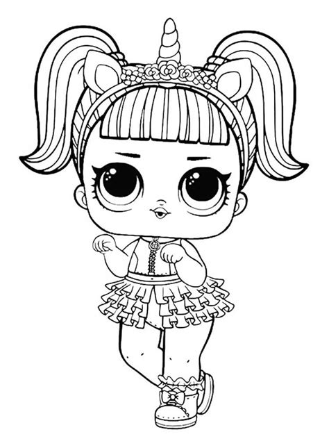 Lol Dolls Coloring Pages Free Printable Lol Dolls Coloring Pages