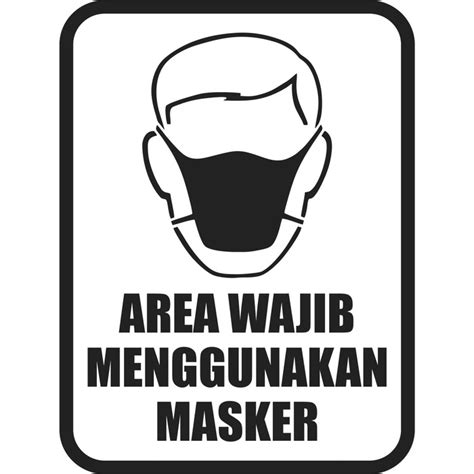 Para pedagang kaki lima dilarang berjualan di area cfd selama. Jual Cutting Sticker Area Wajib Menggunakan Masker ...