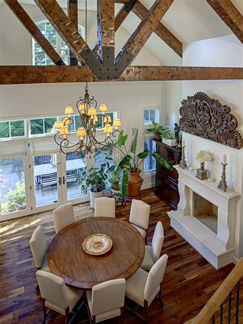 This simple and elegant rectangular table is suitable for the kitchen and dining room and can be used in various styles. Round Dining Room Table | Houzz