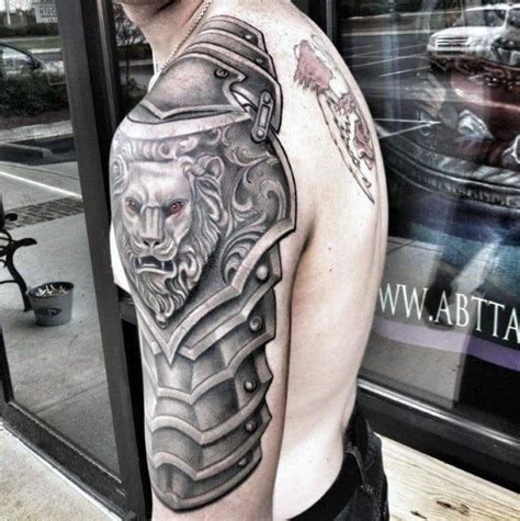 Top 121 Cool Upper Arm Tattoo Ideas In 2021 Armor Tattoo Armour Tattoo Shoulder Armor Tattoo