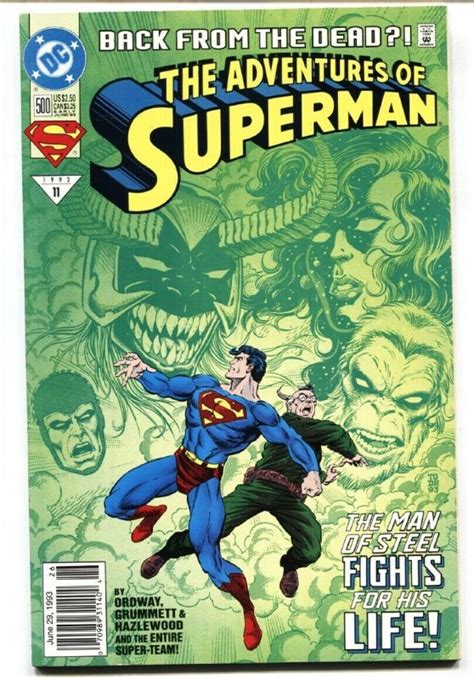 Adventures Of Superman 500 Comic Book First Appearance Of Steel