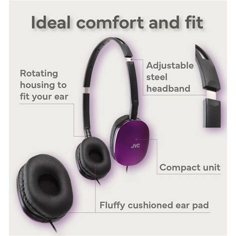 Jvc Flat Foldable Colorful Flats On Ear Headphone Has160m Jvcshop Usa