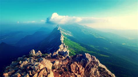 Wallpaper Sports Landscape Mountains Hill Nature Sky Clouds
