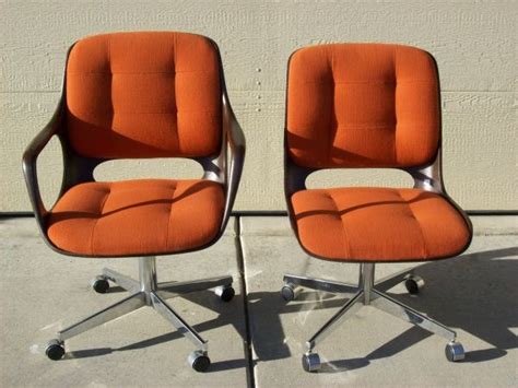 18 posts related to chromcraft chairs. 2 ChromCraft office chairs (orange fabric / brown frames ...