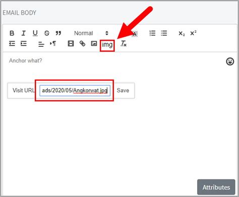 How To Add Images To Email Steps Knowledge Base