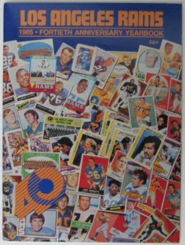 1985 Los Angeles Rams Football Official Yearbook 146039 Ebay