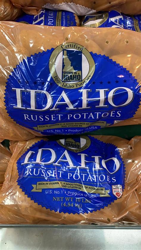 Idaho Russet Potatoes Bag 10 Lbs Pasha Market
