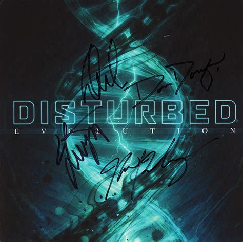 Disturbed Band Signed Evolution Album Artist Signed Collectibles And