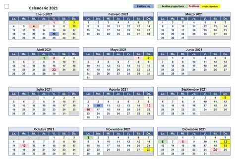 Calendario Colombia 2021 Con Días Festivos 🇨🇴 833