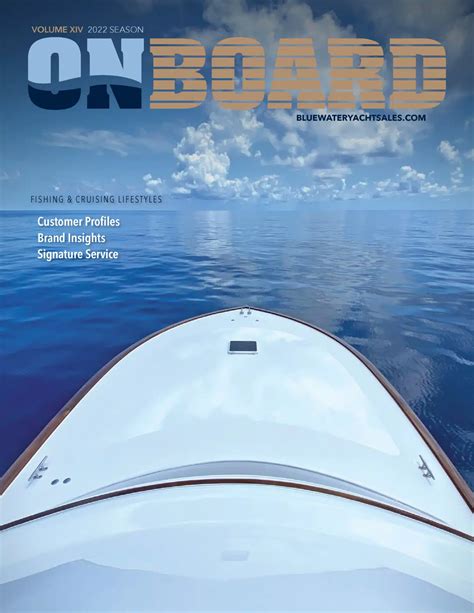 Onboard Magazine Bluewater Yacht Sales