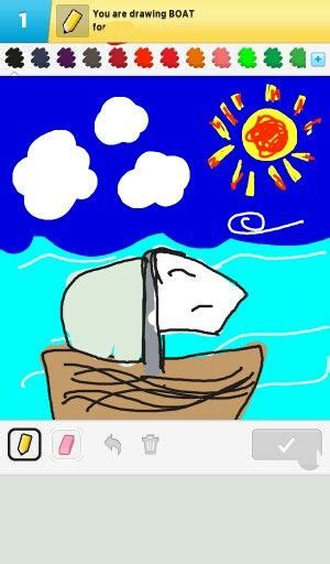 Awesomely Drawn Boat Wow Boat Drawings Draw Something
