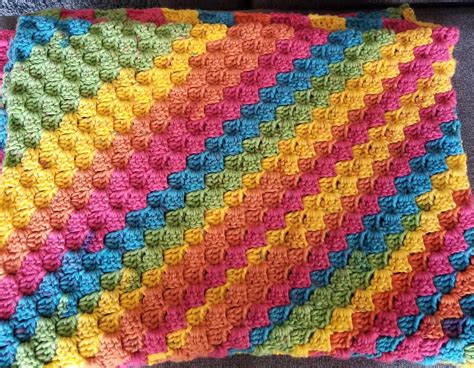 C2c Rainbow Blanket Crochet