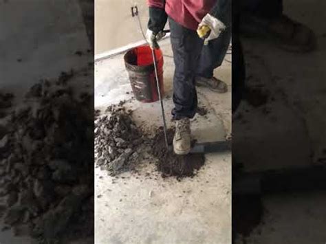 An area next to this driveway was washing out and we were. Void fill under slab foundation - YouTube