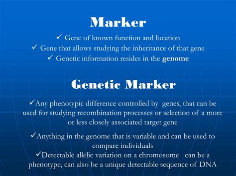 PPT GENETIC MARKERS IN PLANT BREEDING PowerPoint Presentation Free Download ID