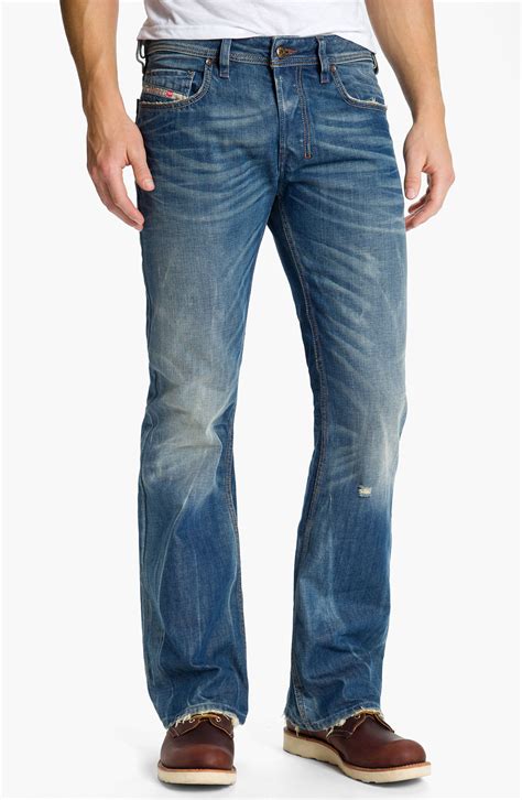Diesel Zathan Bootcut Jeans In Blue For Men 0802e Lyst