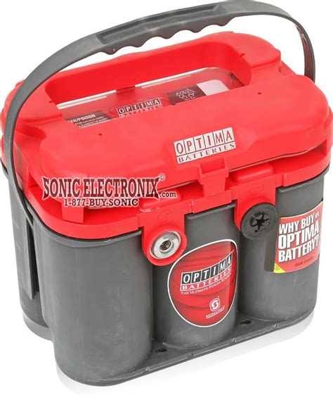 Optima Red Top 3478 1000 Amp 50 Ah Car Audio Battery Power Cell