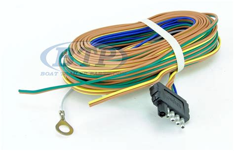 Do you need to rewire your boat trailer lights? Boat Trailer Light Wiring Harness 5 Flat 35ft to re-wire Trailer Lights and Disc Brakes