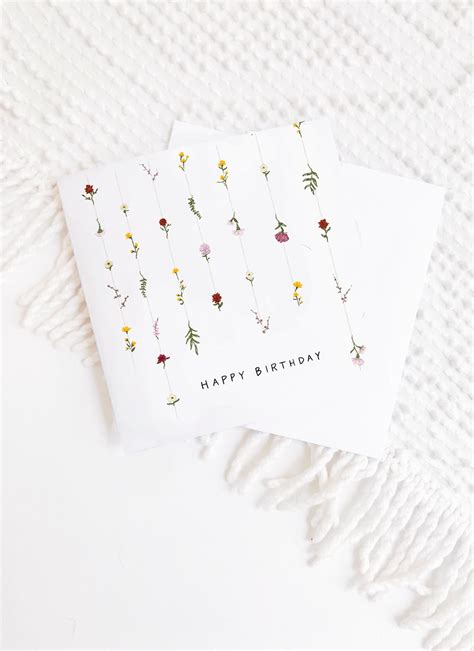 Happy Birthday Flower Card — Maddon And Co Happy Birthday Cards Diy