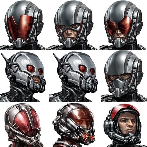 Ant Man Concept Art Reveals New Helmet Designs Marvel Concept Art