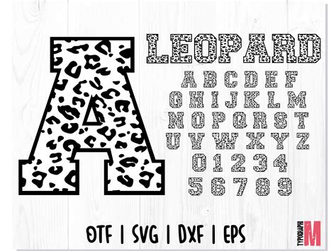 Leopard Schrift Svg Leopard Schrift Otf Leopard Alphabet Etsy