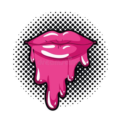 Female Lips Dripping Isolated Icon Stock Illustrations 73 Female Lips