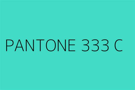 Pantone 333 C Color Hex Code