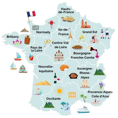 The Ultimate France Road Trip Itinerary France Map Illustrated Map