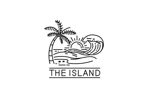 Tropical Island Graphic By Sabavector · Creative Fabrica