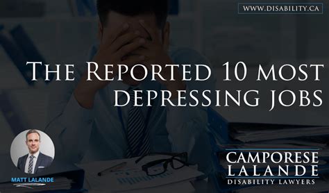 The 10 Most Depression Prone Careers Long Term Disability Lawyers