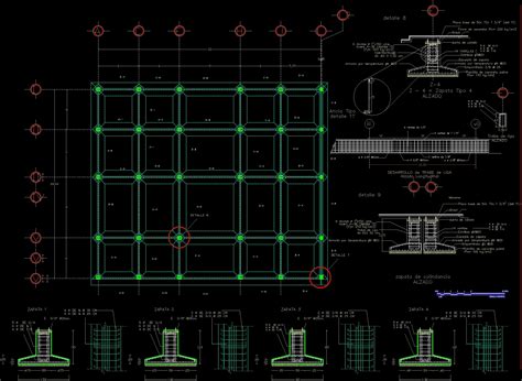 Foundation Details Structural Plant Dwg Detail For Autocad Designs Cad