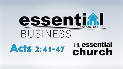Essential Business The Essential Church Youtube