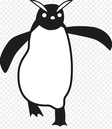 Penguin Clip Art Line Art Silhouette Cartoon Penguin Png Download