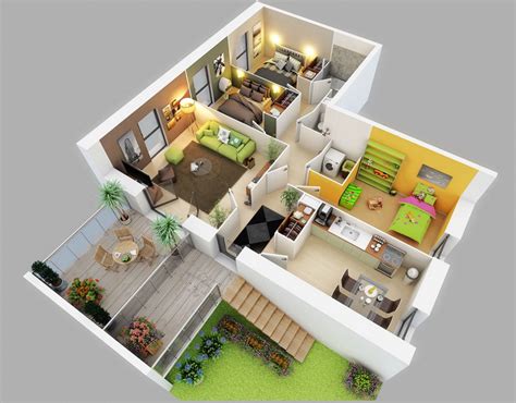 25 Three Bedroom Houseapartment Floor Plans