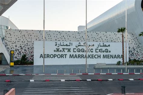 Marrakesh Menara Airport Aeroport Marrakech Menara Editorial Stock