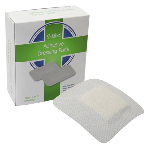 Cms Premium Quality Sterile First Aid 10 X 9cm White Fabric Wound