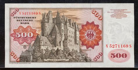 Germany 500 Deutsche Mark Banknote 1980world Banknotes And Coins