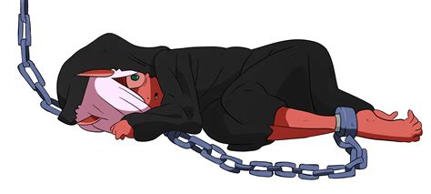 Chained Red Oni Zero Two Speed Paint Link To Video In Comments Darlinginthefranxx