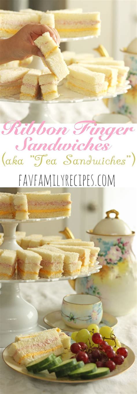 These Ribbon Finger Sandwiches Aka Tea Sandwiches Are Perfect For